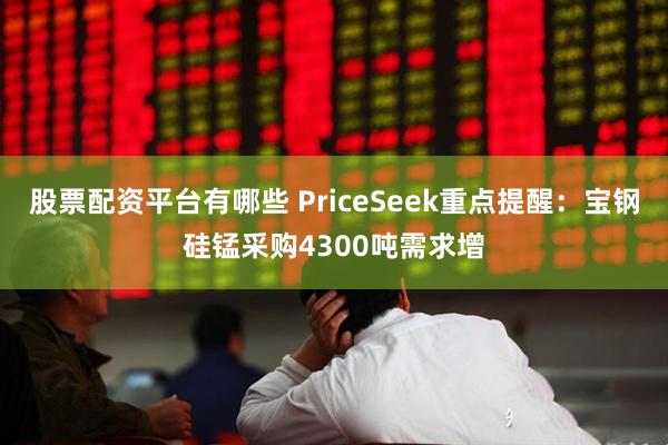股票配资平台有哪些 PriceSeek重点提醒：宝钢硅锰采购4300吨需求增