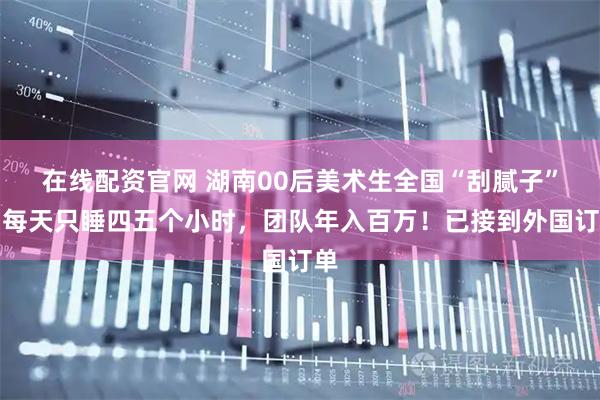 在线配资官网 湖南00后美术生全国“刮腻子”，每天只睡四五个小时，团队年入百万！已接到外国订单